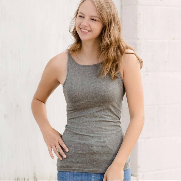 Reversible Essential Cami in Grey - Picture 2 of 3